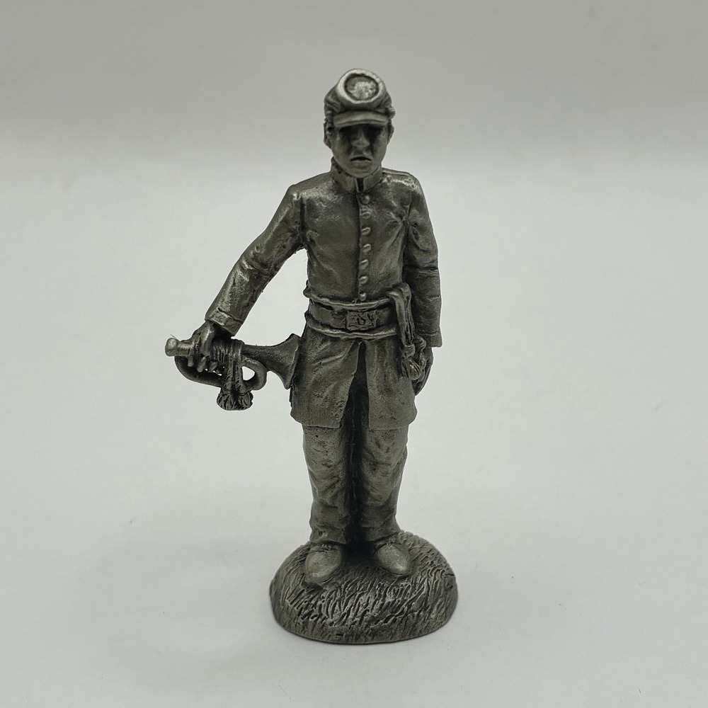 Hudson Fine Pewter Civil War Union Bugler Figurine 7259 USA 1993 Miniature